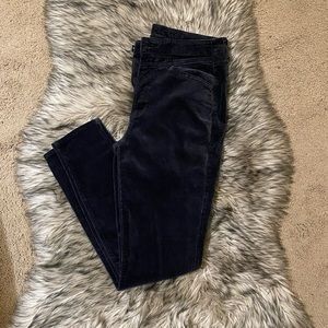 AE Black Corduroy Super Hi-Rise Jegging SZ 8